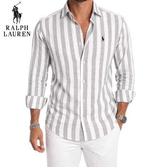 Chemise Rayee Casual Premium