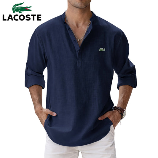 LCT | Chemise Homme Col Tunisien Élégance Old Money