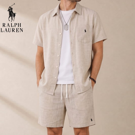 Ensemble Lin Deux Pièces Chemise & Short