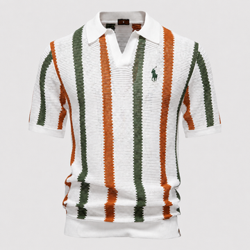Polo RL™ en Maille Rayée Rétro