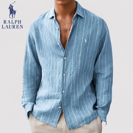 Chemise Rayée Casual Butonnée