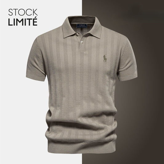 Polo Homme en Maille Texturée